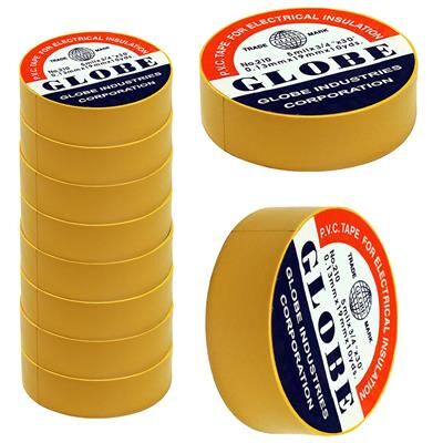 Globe 0.13Mmx19Mm İzole Bant 10'lu Sarı