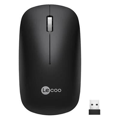 Lenovo Lecoo WS214 2.4GHz Kablosuz 1200DPI Siyah Optik Mouse