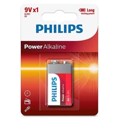 Philips 6LR61-P1B 9 Volt Power Alkalin Pil (Tekli)