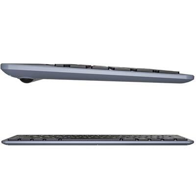 Lenovo Lecoo BK100 Bluetooth V3.0 Çoklu Cihaz Uyumlu Şarj Edilebilir Kablosuz Gri Türkçe Q Klavye