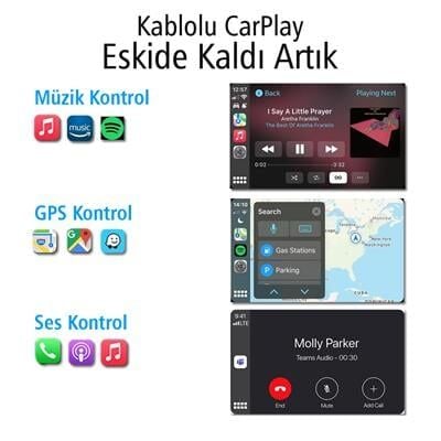 PowerMaster PM-24508 Wireless Kablosuz Apple İphone CarPlay Ekran Yansıtma (Versiyon 4.0)