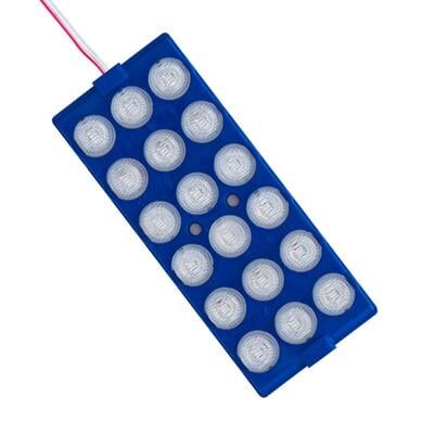 Powermaster 12 Volt 6 Watt Mavi 18 Ledli 2'li Paket Yanıp Sönen Modül Led