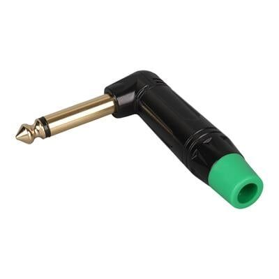 PowerMaster LTP2RC 6.3mm Mono L-Tipi Metal Gövde Gitar Altın Kaplama Jack