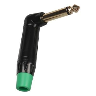 PowerMaster LTP2RC 6.3mm Mono L-Tipi Metal Gövde Gitar Altın Kaplama Jack