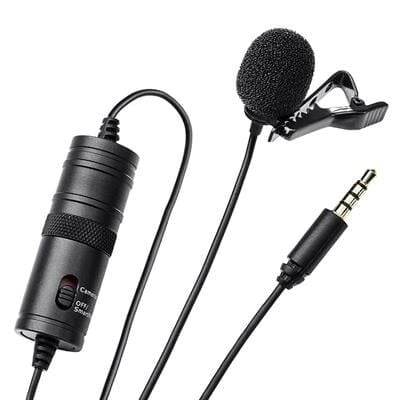 Haiki HK-401 Profesyonel Youtuber Kamera Telefon Yaka Mikrofonu (6 Metre Kablolu)