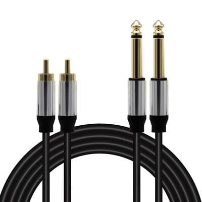 Magicvoice LD398 2x 6.3 Mm Mono Erkek - 2x Rca Erkek 1.5 Metre Kablo