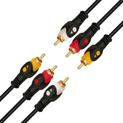 Powermaster 1.5 Metre 3RCA-3RCA Kablo
