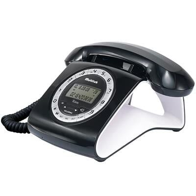 Multitek Retro CID 12 Haneli Lcd Ekran Siyah-Kırmızı Masaüstü Telefon