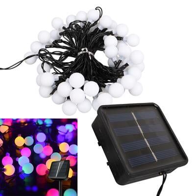 Winnboss EKL-12 7 Metre 50 Top Ledli Renkli 8 Modlu Solar Panelli Dış Mekan Aydınlatma Led 5 Watt