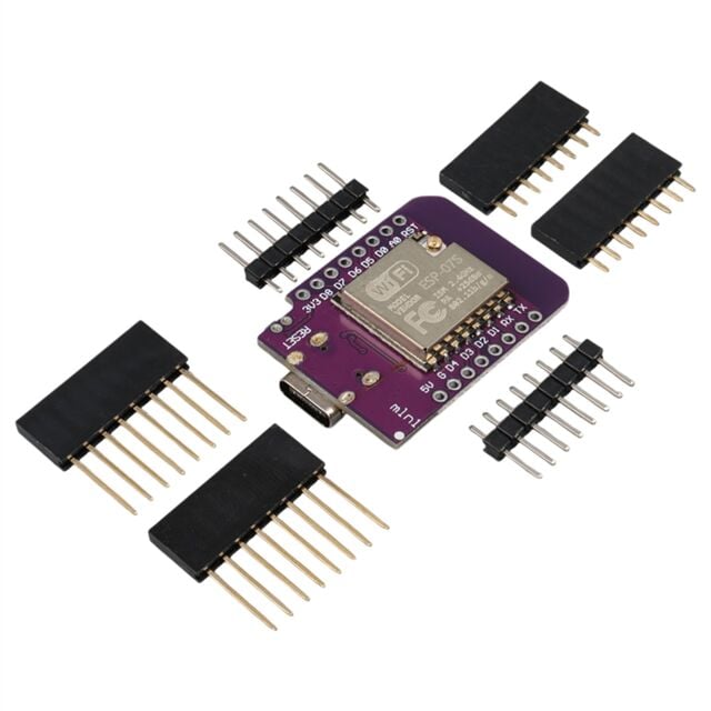 Wemos D1 Mini V4.0 ESP-07S Geliştirme Kartı Type-C Girişli WiFi Mikrokontrolcü Modülü