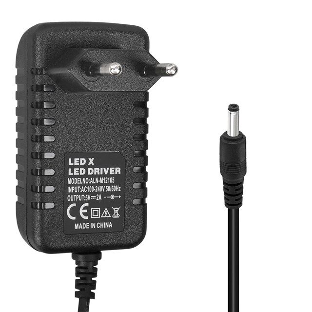 Powermaster PM-31667 5 Volt - 2 Amper 3.5*1.35 Mm Uçlu Plastik Kasa Priz Tipi Adaptör (Android Box İçin)
