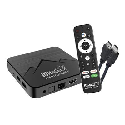 Magbox Magroid Transformers 32 GB HDD 4 GB Ram Bluetooth 5G Wifi Ses Komut Kumandalı Android TV Box