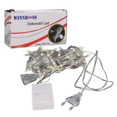 Winnboss WN-1182 Beyaz Renk 10 Metre Dekoratif Led Yılbaşı Işığı 5 Watt AC220V