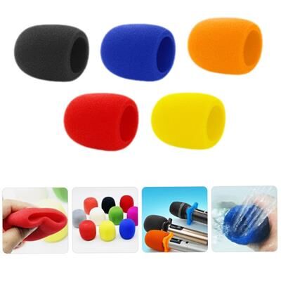 Tenon ZE-7130 5'li Standart 5 Renk El Mikrofon Süngeri (Sarı-Turuncu-Kırmızı-Mavi-Siyah)