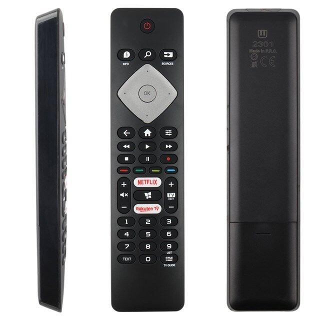 Philips 43PUS7394-50PUS66-55PUS6814-58PUS66-65PUS6754-70PUS6704-BRC0884301-01 Netflix-Rakuten Tv Tuşlu Led Tv Kumanda