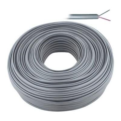 Lan LN-TEL44 Gri 2'li Flat Köken 100 Metre Telefon Kablosu