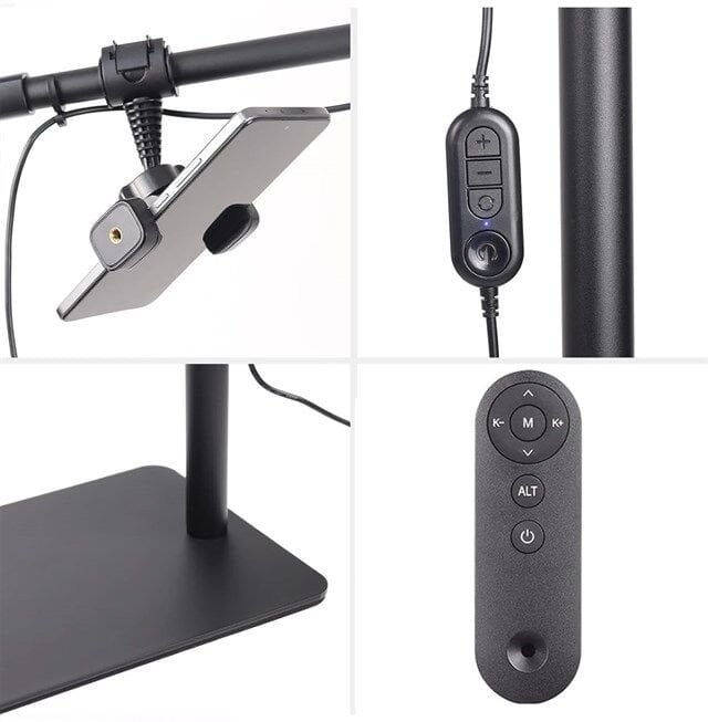 TrLed F-700B 70CM Zebra Elmas Desenli Ayaklı Profesyonel Güzellik Salonu Lambası