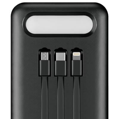 Powerway TX80 80.000mAh Kablolu Dijital Göstergeli Gerçek Fener Işıklı Kamp Siyah Powerbank