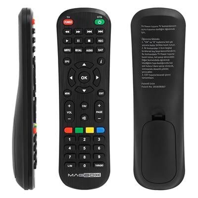 Magbox Vip - Dragon - Luna / Sunny 14850 / Akiwa HD / Hometech HT-1010 / Digiline X100 / Astracom Saturn HD / Rowell Mini HD Uyumlu Uydu Alıcı Kumandası