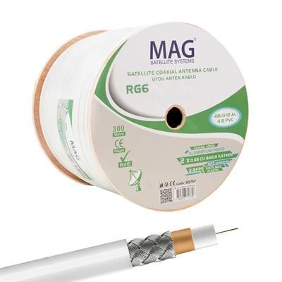 Mag RG59 Fa Mini Dual Bitişik Kablo 300 Mt