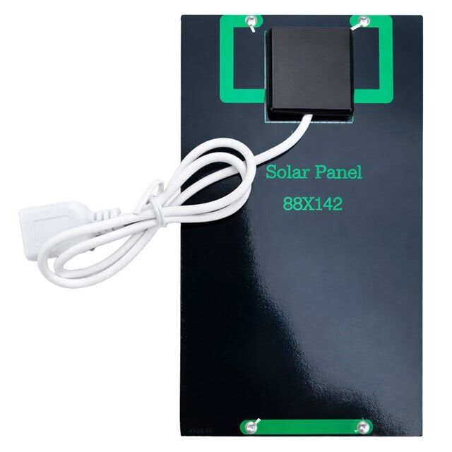 Powermaster PM-24920 5V 2W USB Şarj Çıkışlı Taşınabilir Outdoor Mini Solar Güneş Paneli 88x142mm