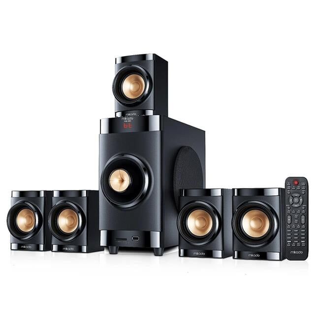 Mikado MD-381BT 40w USB+SD+FM+BT Destekli 5+1 Ses Sistemi