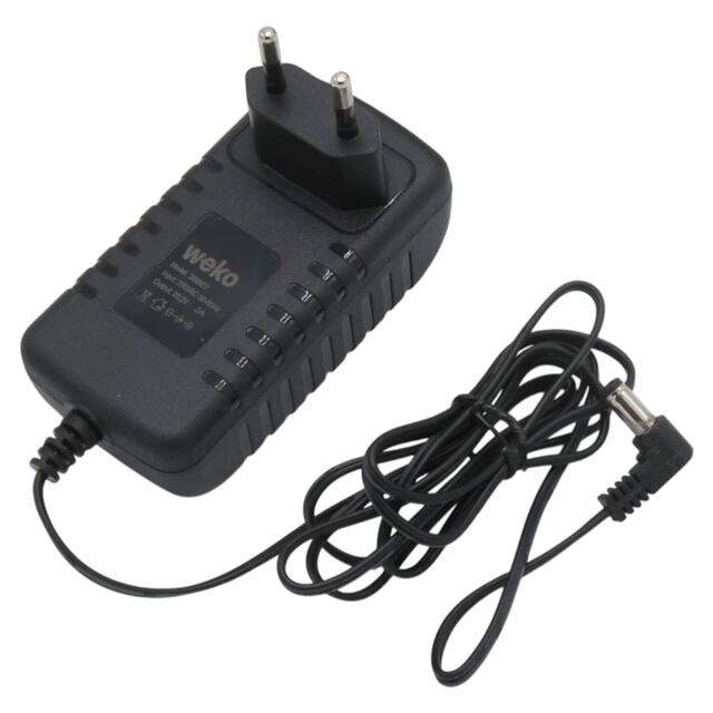 Weko 25.2 Volt - 2 Amper 5.5x2.5mm Uçlu Yerli Üretim Priz Tipi Adaptör 1.2 Metre Uzunluk