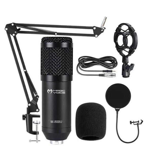 Magicvoice M-800U Profesyonel Kondanser Yayıncı Mikrofonu (+48V Phantom Power Uyumlu)