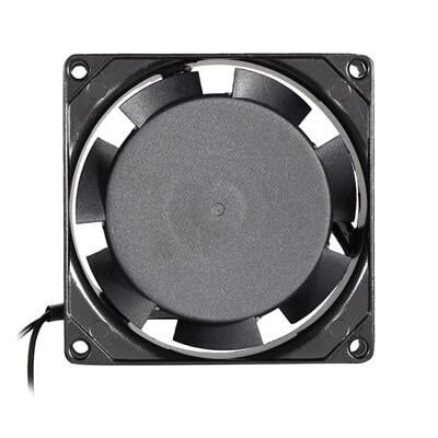 PowerMaster PM-21375 80x80x25mm 8X8 Metal Kasa Plastik Pervane AC220 Volt Fan