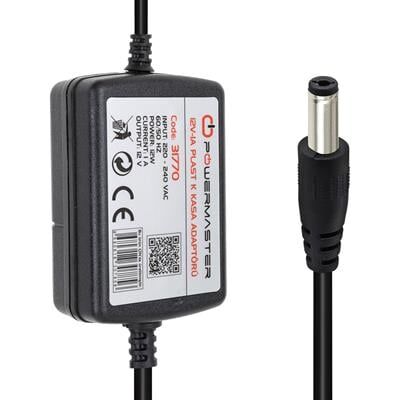Powermaster PM-31770 12 Volt - 1 Amper - 12 Watt 5.5*2.5 Mm Uçlu İki Ucu Kablolu Masaüstü Adaptör