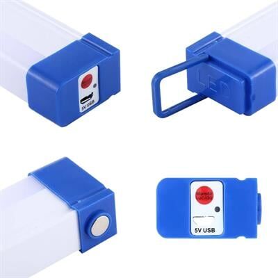 Powermaster BK-300 Mıknatıslı Şarjlı 3 Modlu Solar Beyaz Lamba 32 Cm