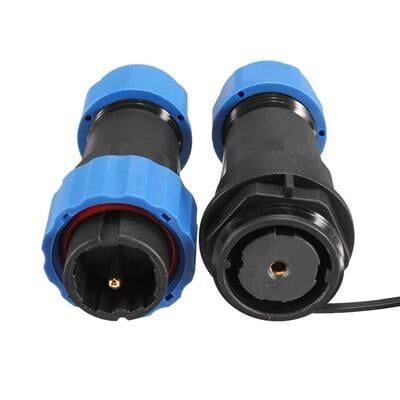 SD20 Su Geçirmez 1 Pin 20 Mm Düz Kablo Konnektör