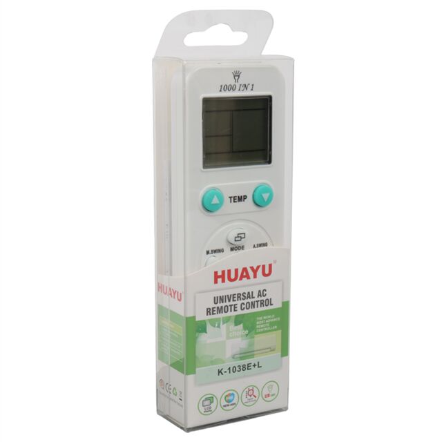 Huayu K-1038E+L  1000in1 Universal AC Akıllı Klima Kumandası