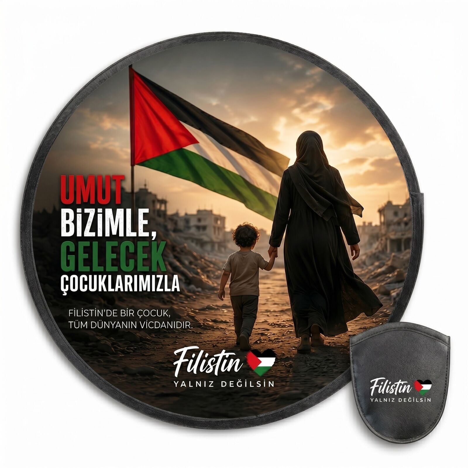Katlanabilir Yuvarlak Yelpaze Filistin