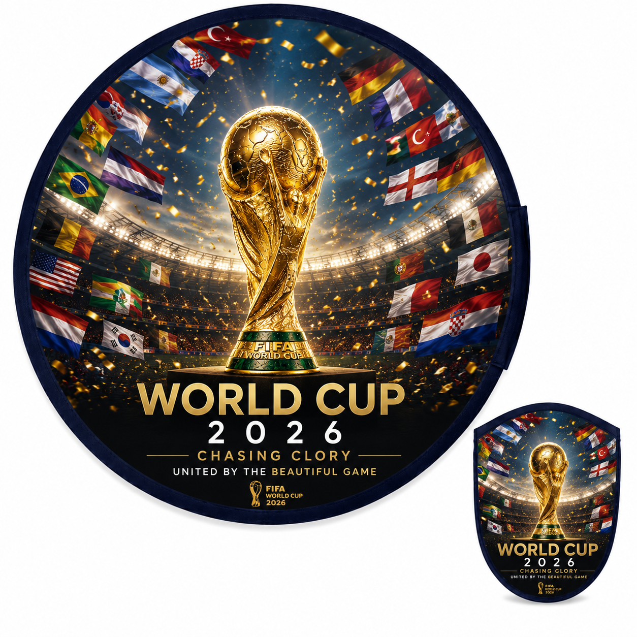 Katlanabilir Yuvarlak Yelpaze World Cup
