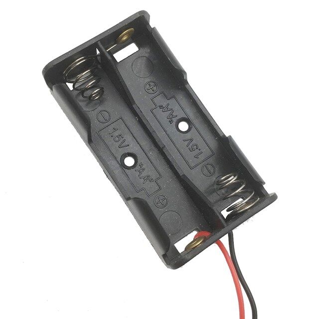 Powermaster IC-233A Plastik Siyah AA 2'li Pil Yuvası