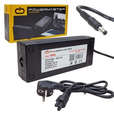 Powermaster PM-10166 24 Volt - 5 Amper - 120 Watt 5.5*2.5 Mm Uçlu Plastik Kasa Masaüstü Adaptör