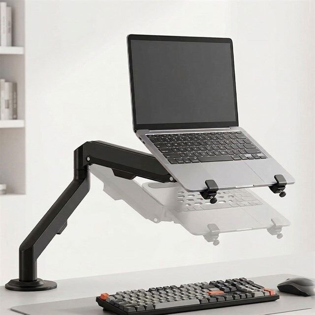 Powermaster PM-27096 Profesyonel Amortisörlü 2'si 1 Arada Laptop ve Monitör Standı