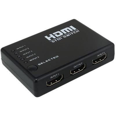 PowerMaster PM-8342 5 Giriş 1 Çıkış HDMI 2.0 4K@60Hz Switcher Toplayıcı Kumandalı