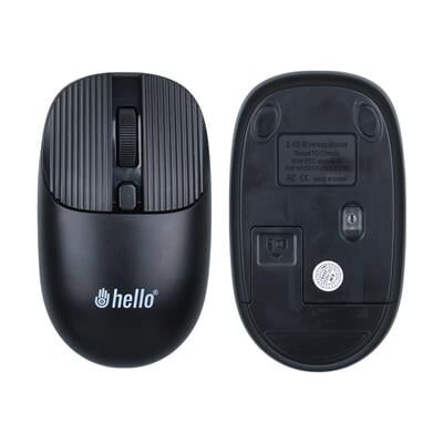 Hello HL-21808 Siyah 1000 DPI 2.4Ghz Kablosuz Bluetooth Mouse