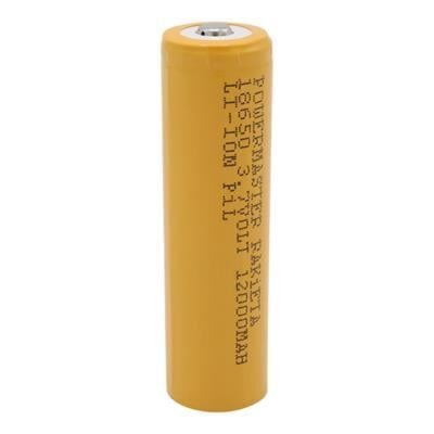 PowerMaster PM-9599 Rakieta 3.7 Volt 1200mAh 18650 Başlıklı Şarj Edilebilir Lityum Pil (Tekli)
