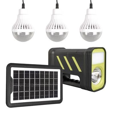 Powermaster GD-12 Solar Panelli 3 Ampullü Solar Işıldak Fener
