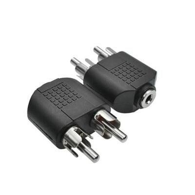 3.5 Mm Stereo Dişi  / 2 Rca Erkek Çevirici Jack
