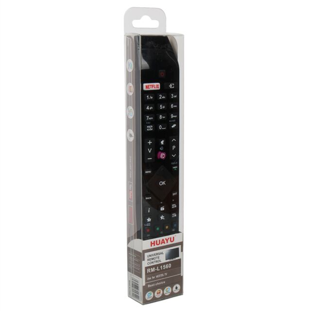 Huayu RM-L1560 Vestel - Hitachi Netflix ve YouTube Tuşlu Akıllı LED TV Kumandası