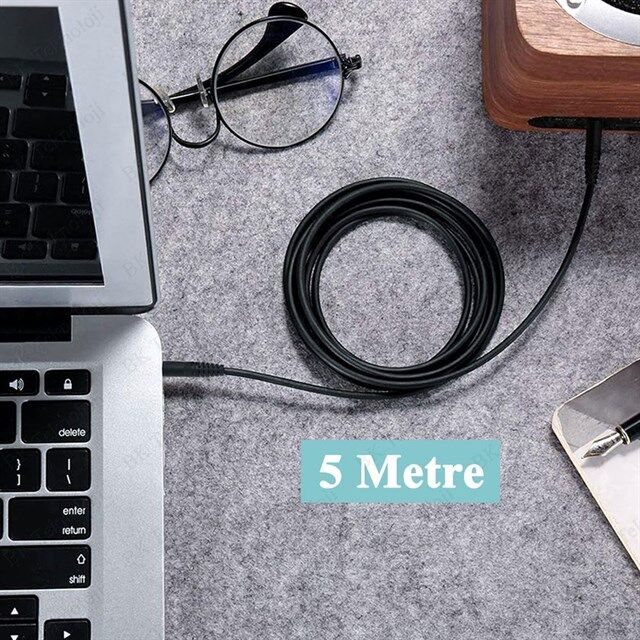 Powermaster PM-1843 Siyah 3.5Mm Erkek-Erkek 5 Metre Stereo Aux Ses Kablosu