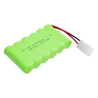 Efcell 7.2 Volt 700mAh Ni-Mh 2 Pin Tamiya Soketli 6'lı Oyuncak Araba Pili