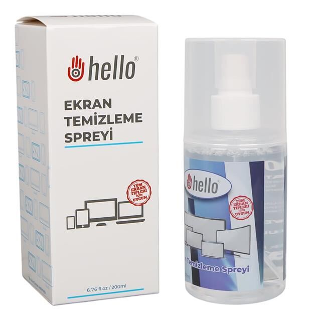 Hello HL-27270 200ML Profesyonel Ekran Temizleyici Sprey Telefon Tablet TV ve Laptop Temizleme Solüsyonu