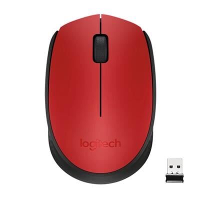 Logitech M171 USB Kırmızı Kablosuz Mouse