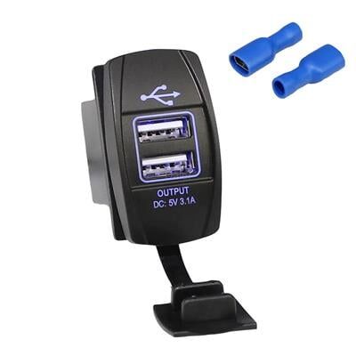 PowerMaster IC-266-C-3 Marin Tip 2'li Gömme USB 5V 3.1A 12-24Volt