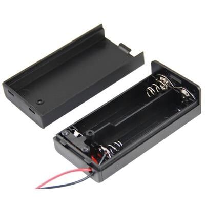Powermaster  2'li AA Kapaklı Switch'li Pil Yuvası (IC-233C